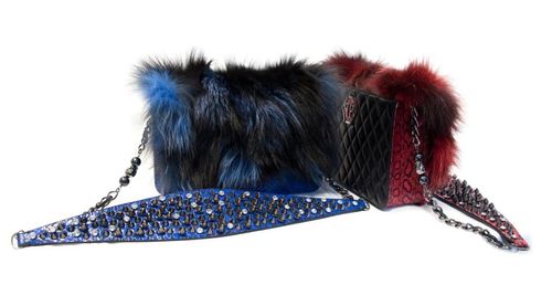 Philipp Plein Taschen mit Fellbesatz